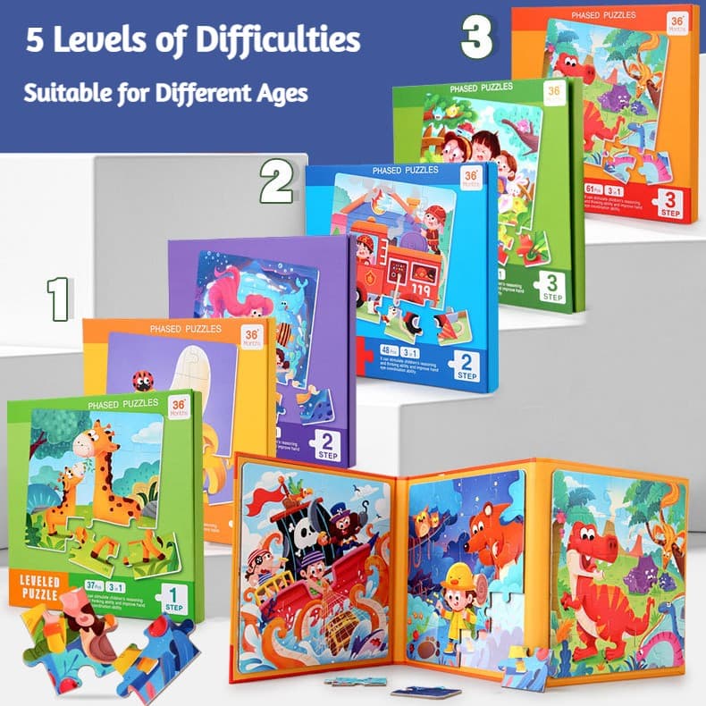 3-in-1 Magnetic Jigsaw Puzzle Book view 3