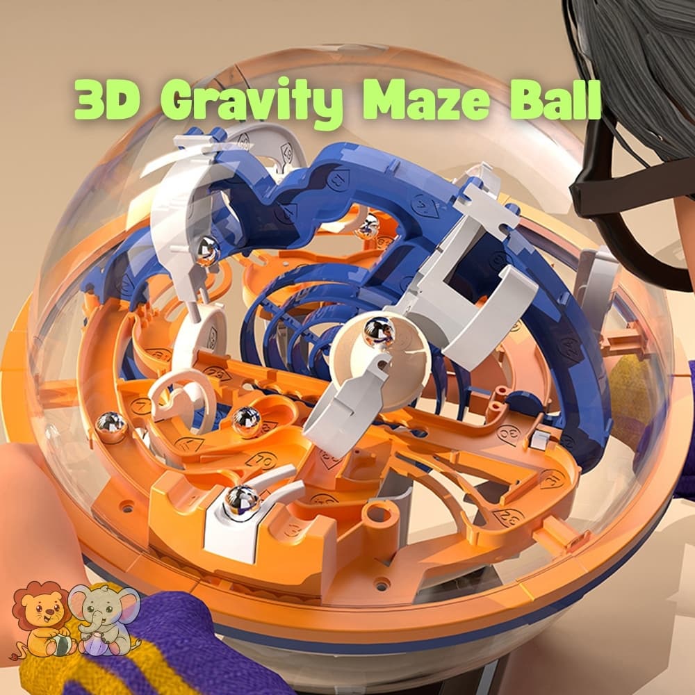 3D Gravity Maze Ball Puzzle