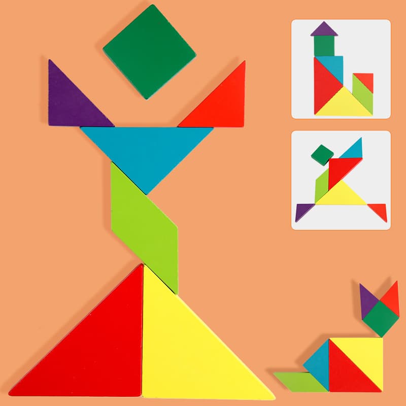 3D Tangram Magnetic Puzzles Book view 6