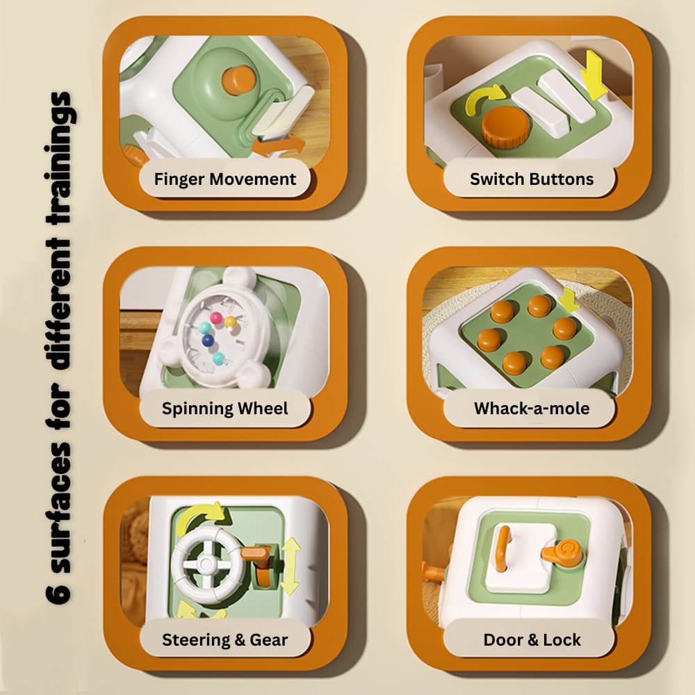 6-in-1 Montessori Baby Busy Cube view 6