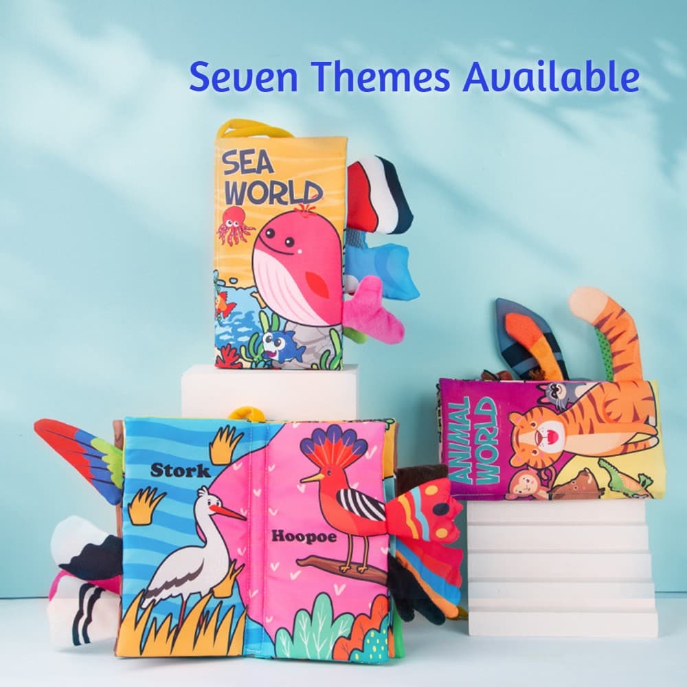 Baby Flash Card Washable Cloth Book view 2