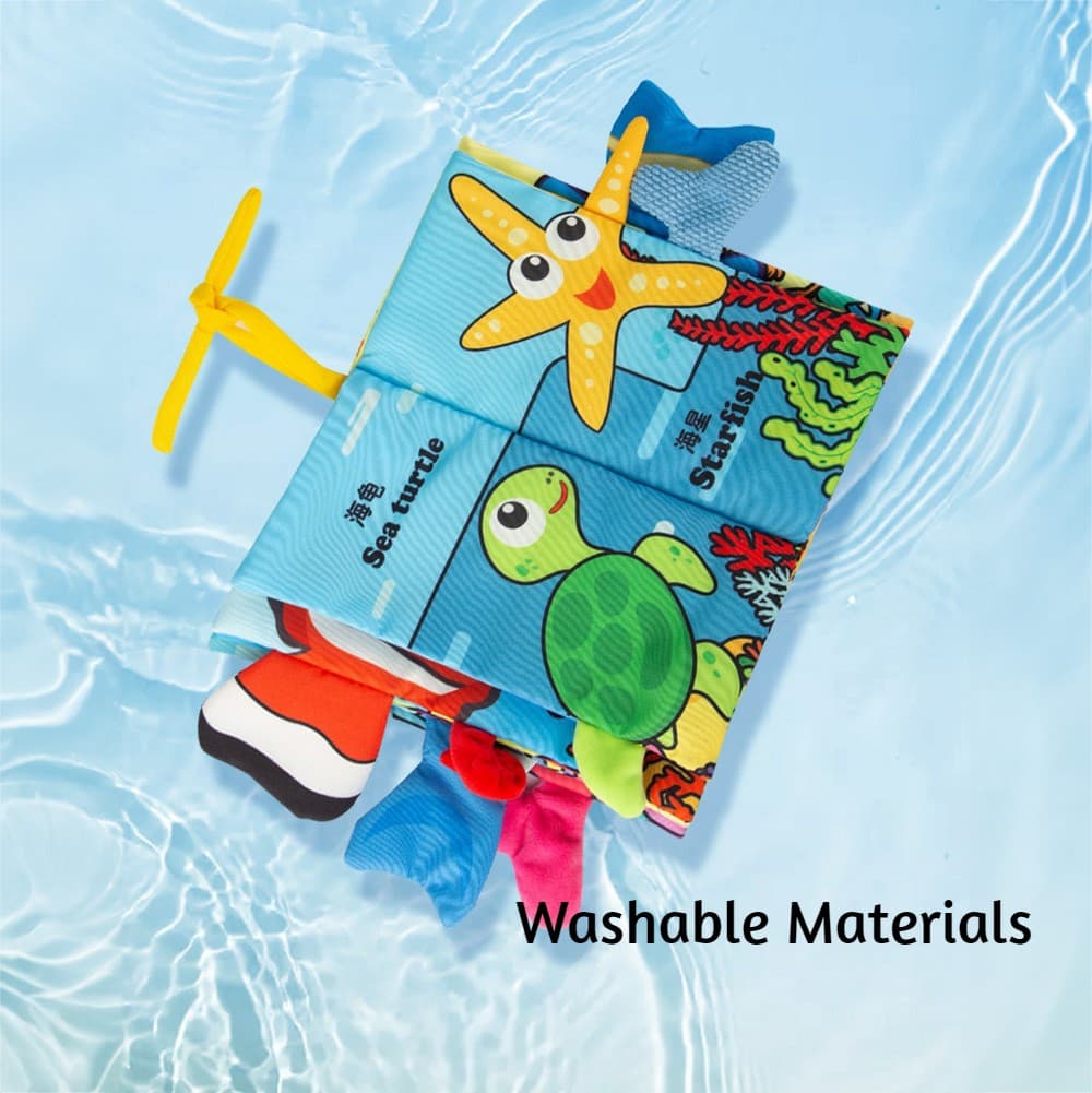 Baby Flash Card Washable Cloth Book view 4