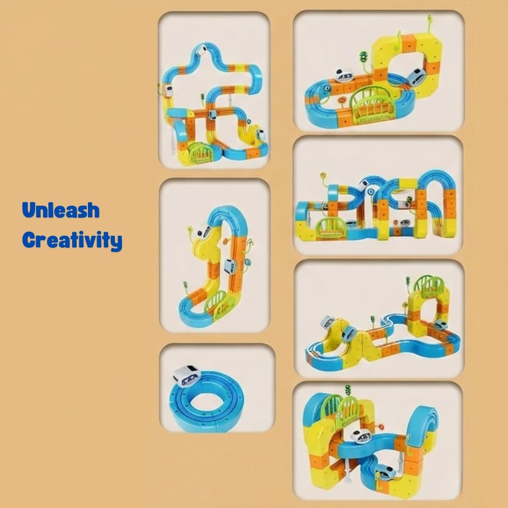 3D Anti-Gravity Track Railway view 3