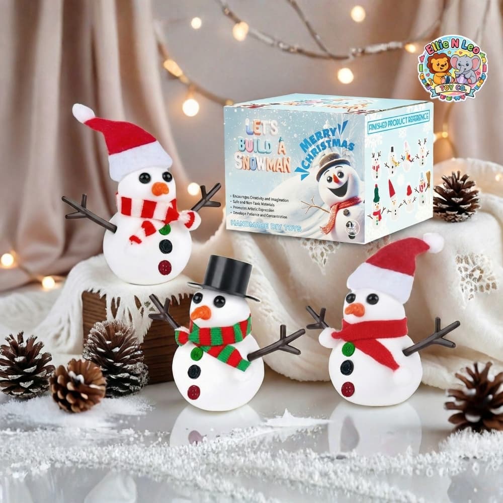 DIY Christmas Snowman Clay Kit view 2