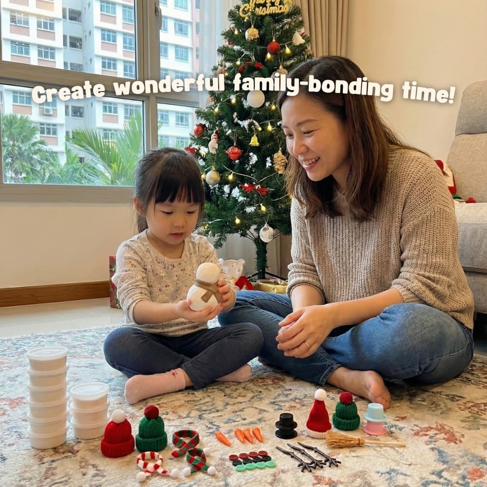 DIY Christmas Snowman Clay Kit view 3