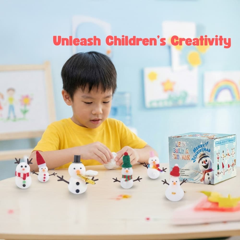 DIY Christmas Snowman Clay Kit view 4