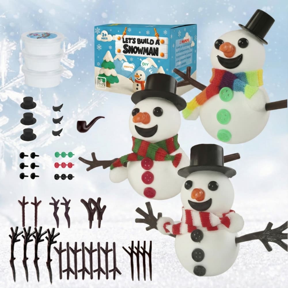 DIY Christmas Snowman Clay Kit view 6