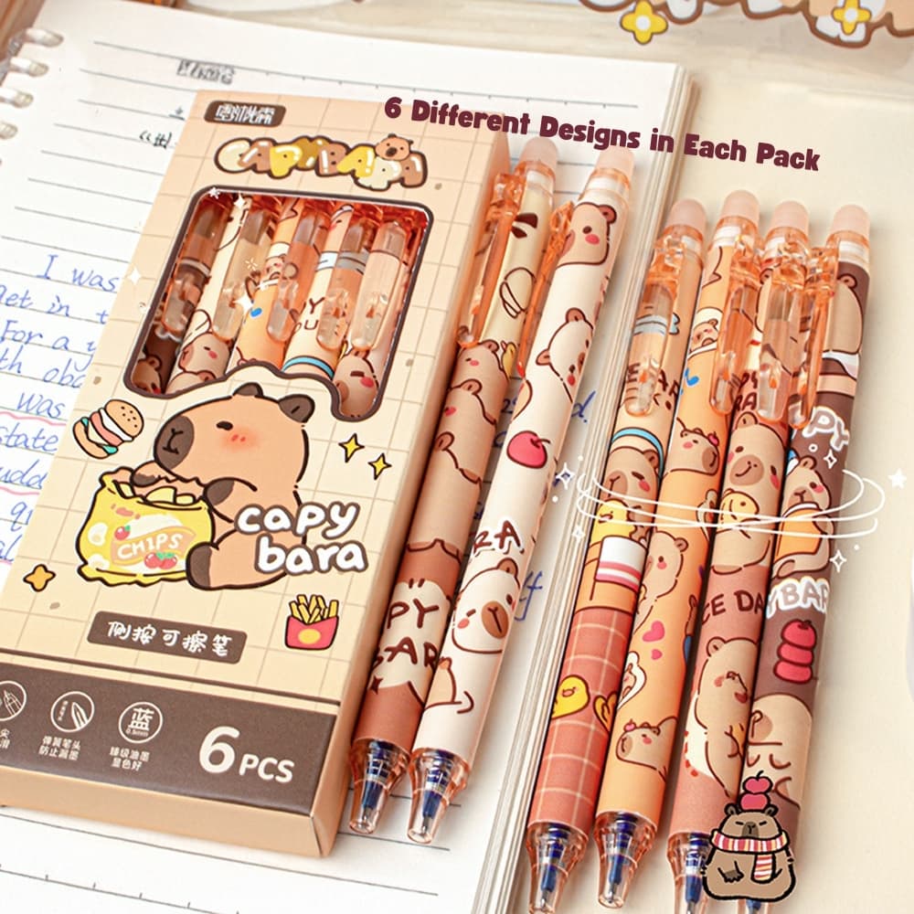 Erasable Blue Point Pen — Capybara Set of 6 view 5