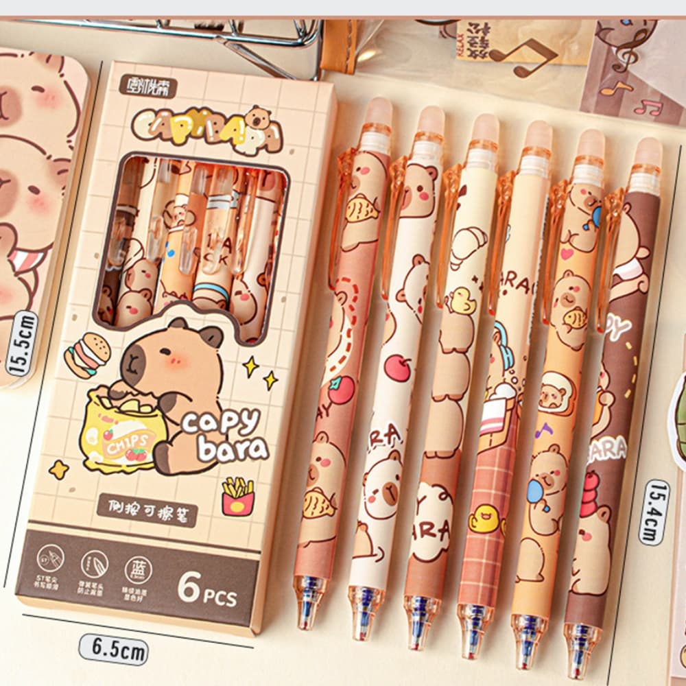 Erasable Blue Point Pen — Capybara Set of 6 view 7