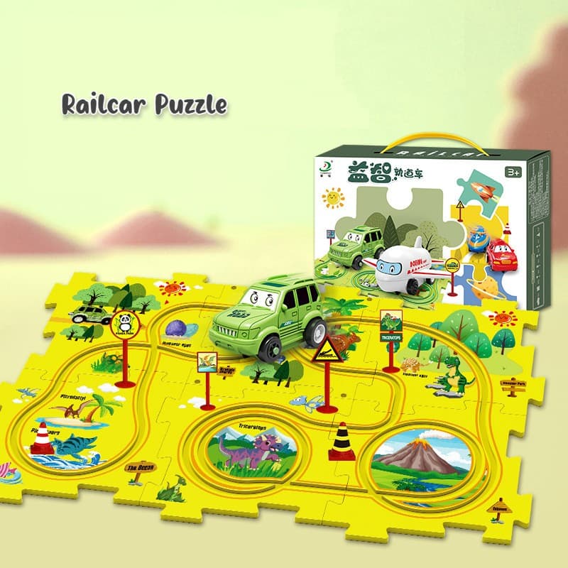 Kids DIY Railway Track Puzzle