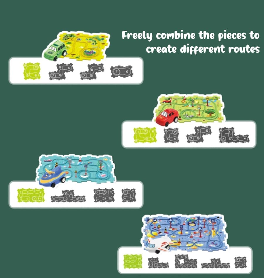 Kids DIY Railway Track Puzzle view 5