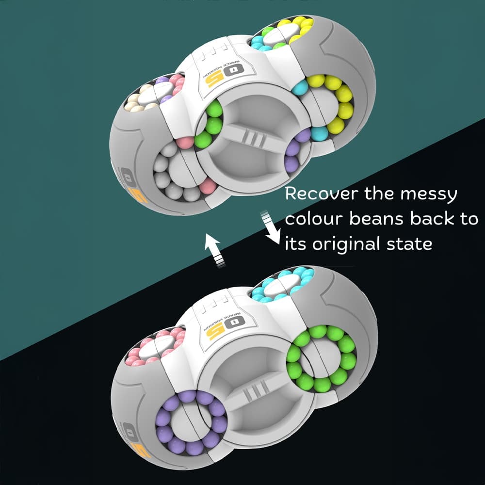 Magic Beans Rotating Cube — Space Edition UFO view 2