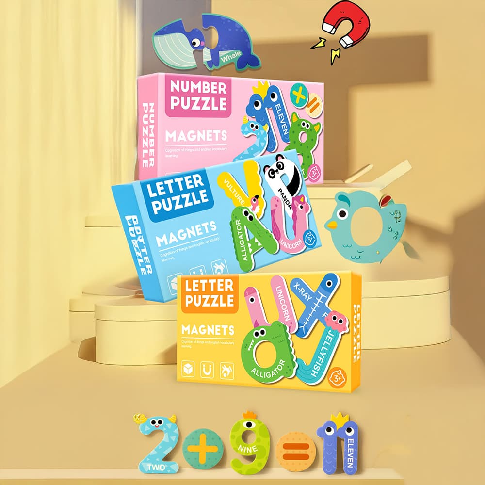 Magnetic Jigsaw Puzzle for Learning